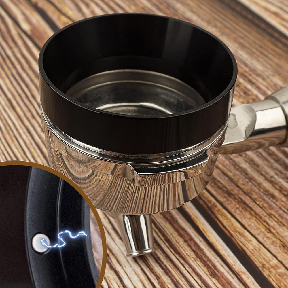 Entonnoir Doseur Magnétique 58 Mm Pour Expresso - Aluminium, Compatible Lave-vaisselle - Pour Café, Thé Au Lait, Barista