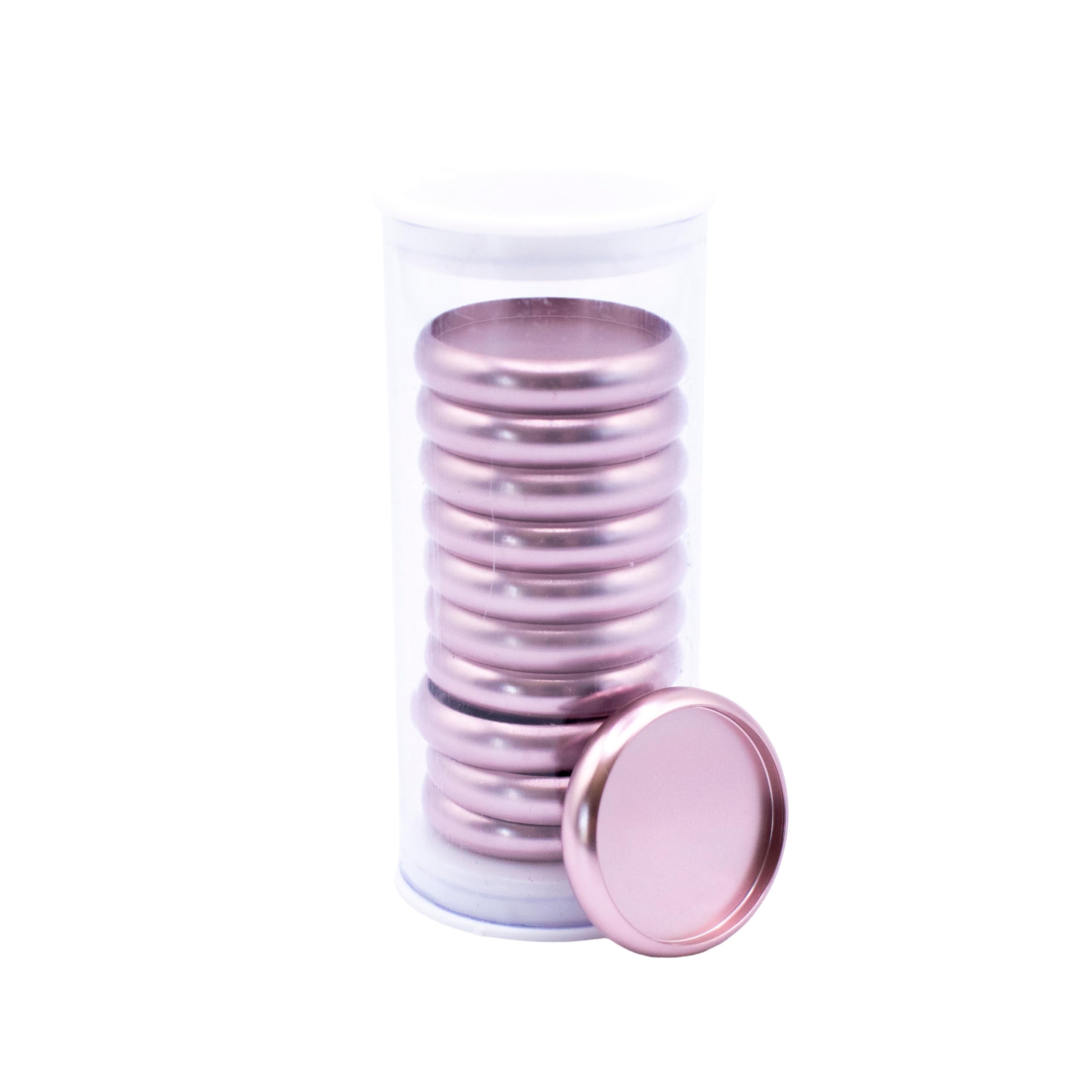 Hidden Gem Aluminum Alloy Discbound Discs - 7 Colors, 2 Sizes - for Circa, Arc, TUL Systems (Rose Gold, 1-inch)