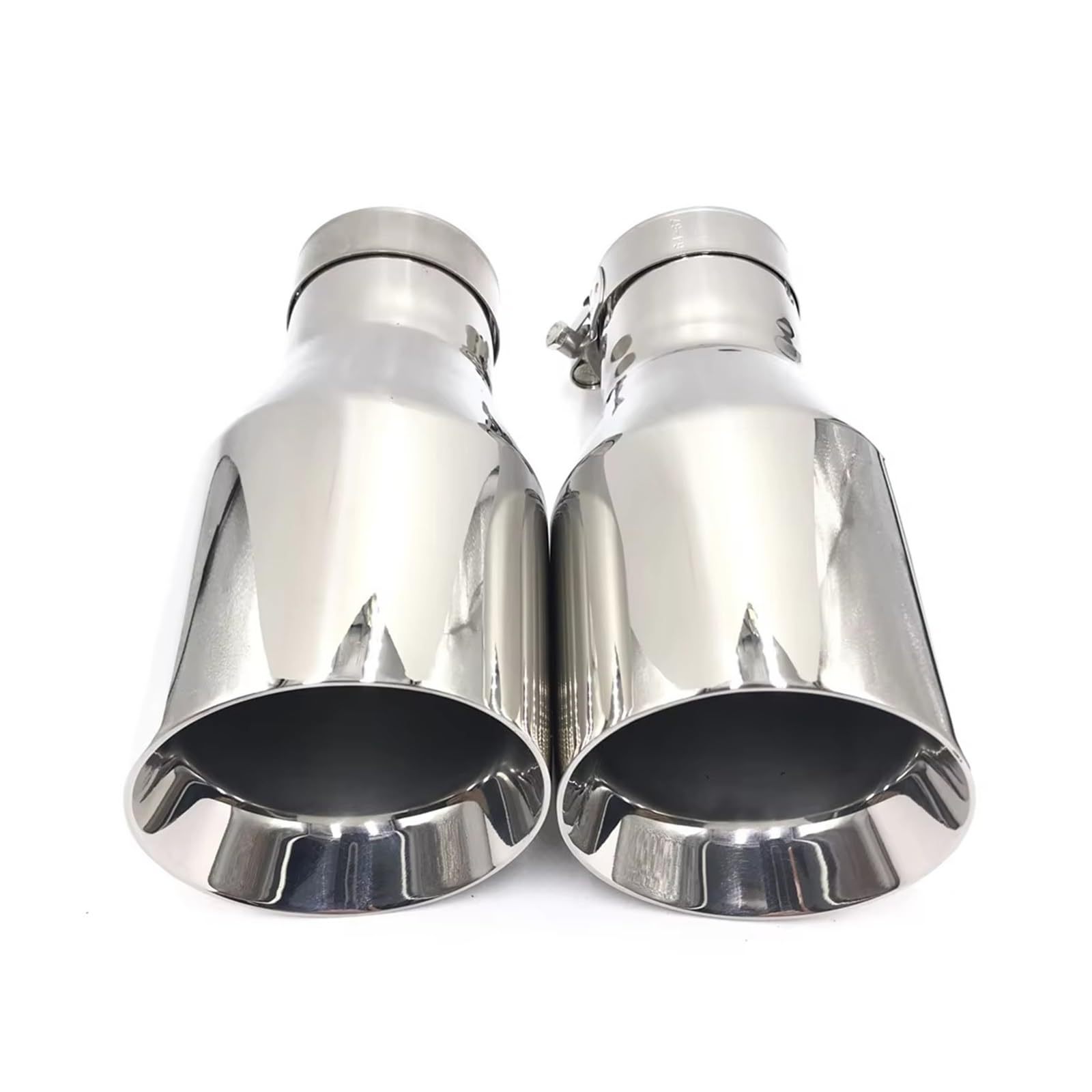 Silenciador Cola Tubo Escape Universal Acero Inoxidable + Punta Para Coche 1 Pieza Car Escape Tubo