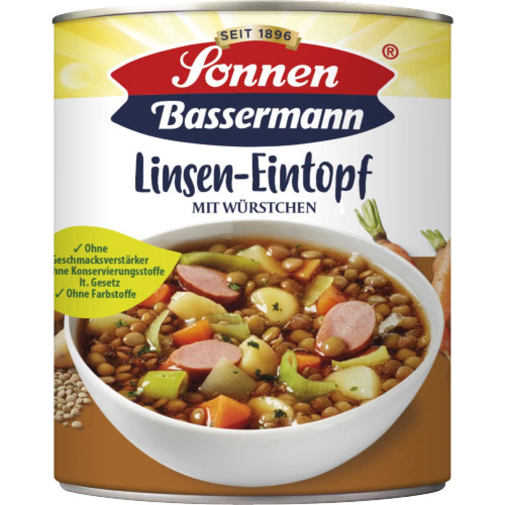Sonnen Bassermann Linsen-Topf, 800 g Dose