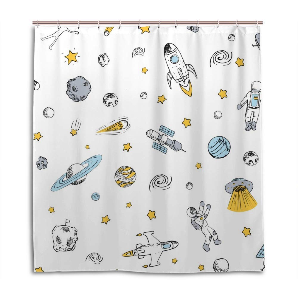 Rideau de douche lavable en machine polyester imperméable Chehongg