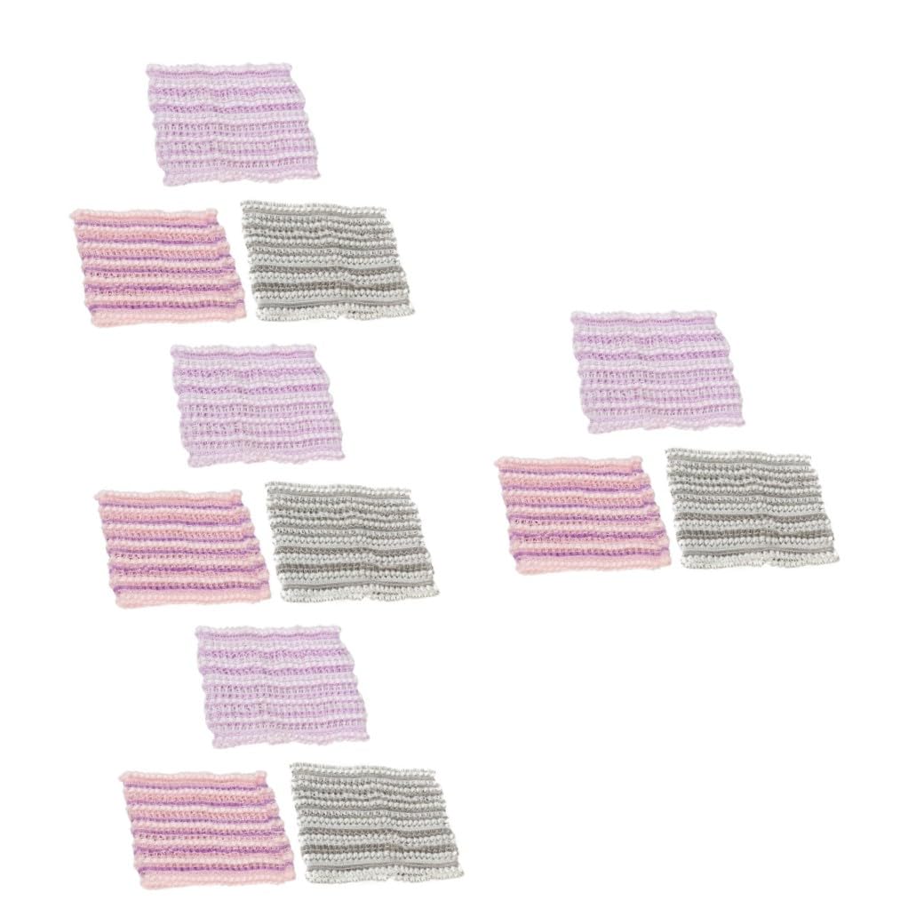 12 Piezas Diadema De Malla Cintas Para El Cabello Para Niñas Diadema Cosmética Gomas Para Niñas Envolturas De Cabeza De Spa Diademas De Moda Cráneo Perder Elasticidad Poliéster