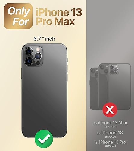 Miniatura 2 de Miss Arts Funda para iPhone 13 Pro Max, funda con soporte de anillo de lujo galvanizado con correa, bonita funda de TPU suave para iPhone 13 Pro Max