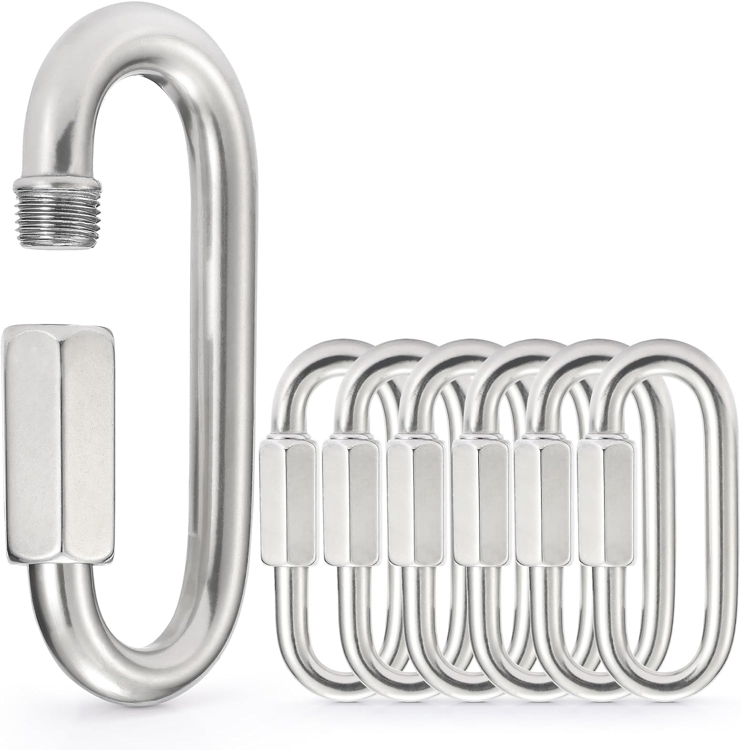 Sprookber Stainless Steel Chain Links - 6 Pack -1 Sprookber Stainless Steel Chain Links - 6 Pack -1