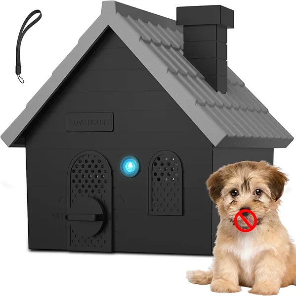 Dog Barking Control Devices, Anti Barking Device Ultrasonic Dog Barking Deterrent with 4 Modes, Stop Barking Dog Devices Up to 50 Ft Range, 2 in 1 Weatherproof Bark Control Device Outdoor Indoor