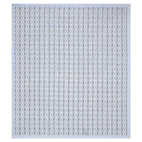 Image of Urban Jaipur 100% Cotton Bedsheet for Double Bed (90 x 108 Inches) | 210 TC King Size Bed Sheet for Double Bed with 2 Pillow Covers | Pure Cotton Jaipuri Bedsheet- Blue