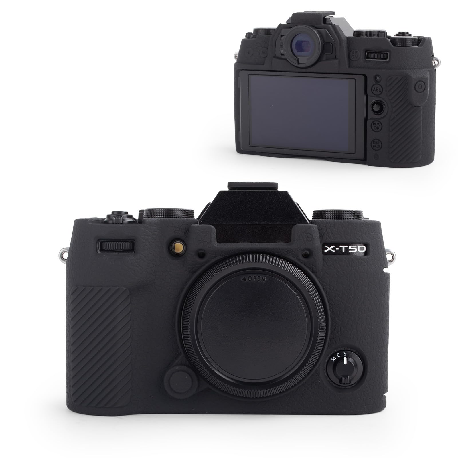 MUZIRI KINOKOO Silicone Case Compatible for Fujifilm X-T50 XT50 Digital Camera, Soft Rubber Fuji XT50 X-T50 Protective Case Cover with Frosted Surface