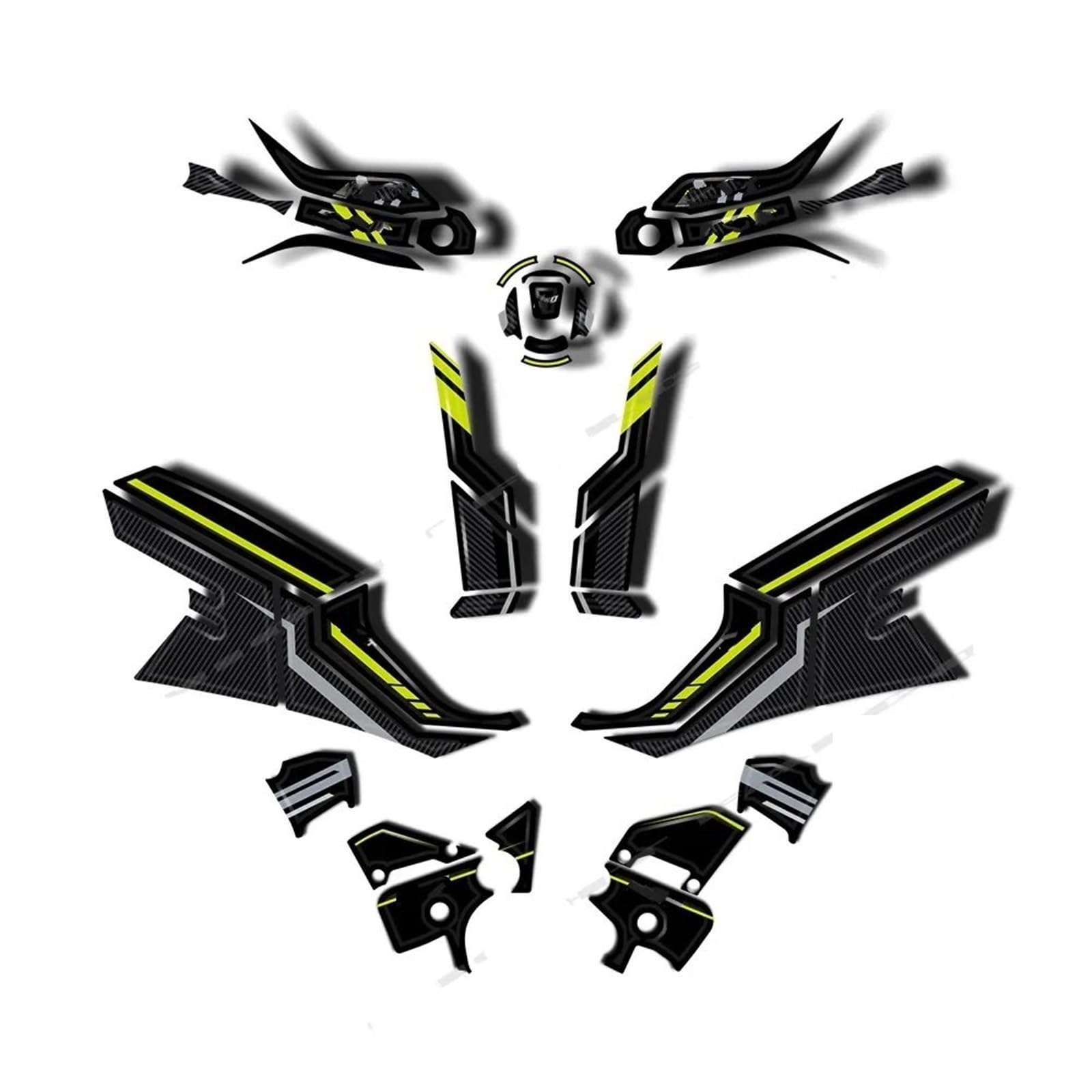 Paraserbatoio per Moto Kit di Adesivi in ​​Gel epossidico per Protezione Serbatoio Moto CF Moto 800MT, Adesivi Decorativi Impermeabili Serbatoio Moto Auto Adesivo(Side Tank Pads)