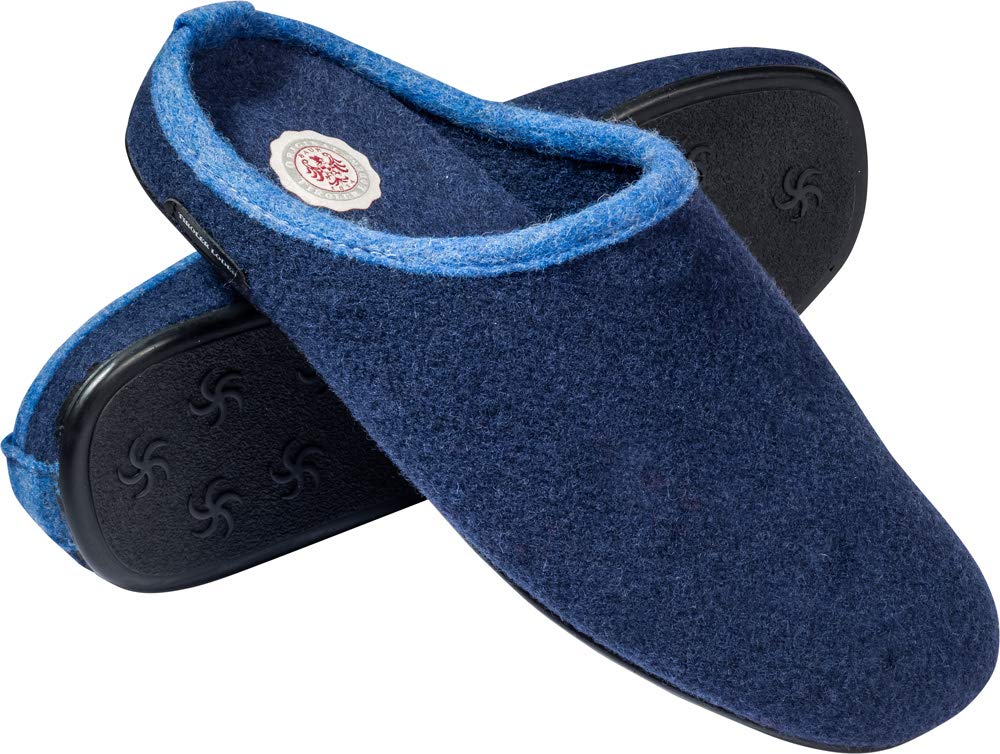 Merino-Filzpantoffel, Bequeme Hausschuhe für Herren & Damen, Filz-Puschen für zuhause, Pantoffeln mit ergonomischem Fußbett zum Wohlfühlen, Gr. 37-46