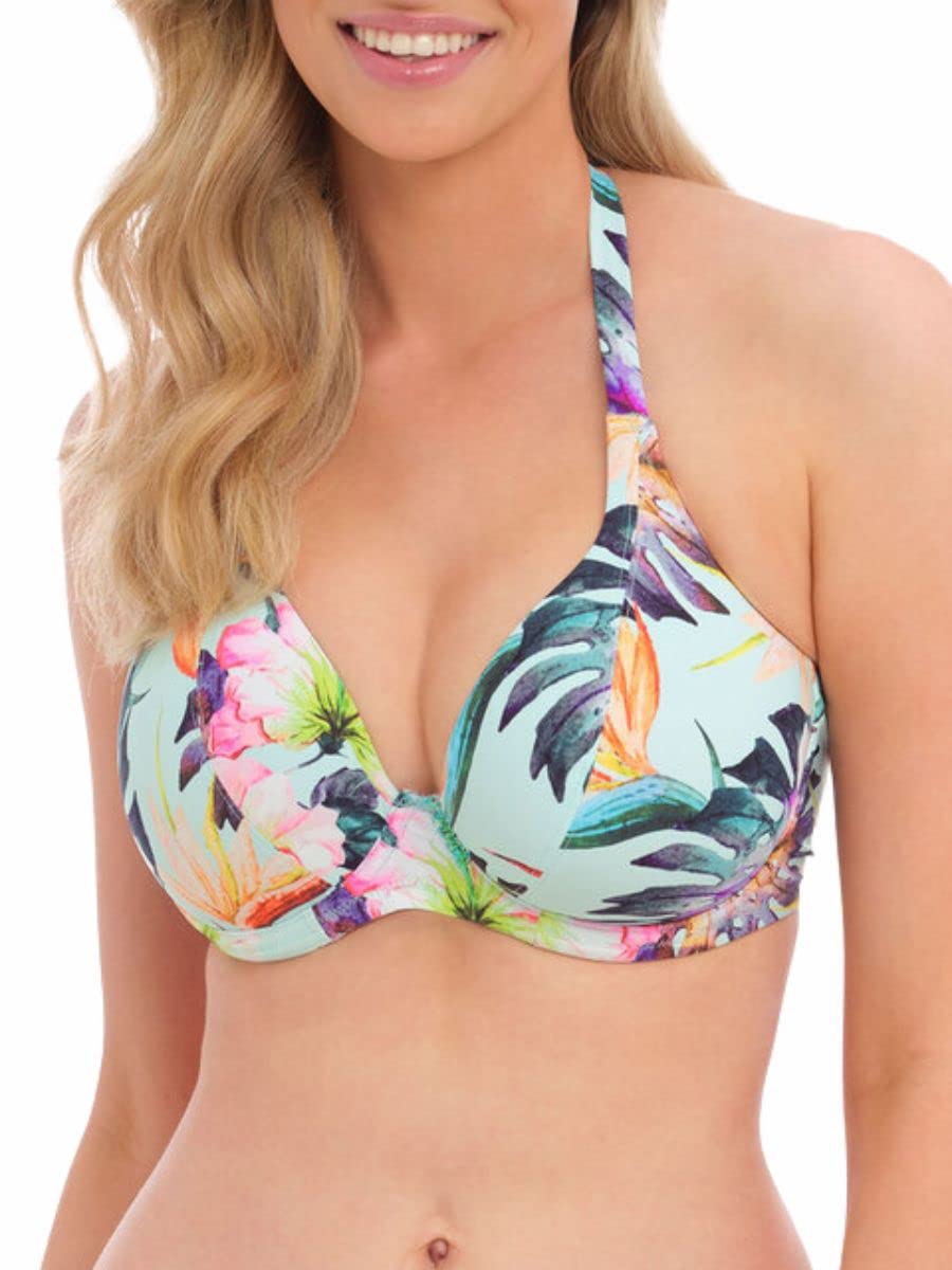 Fantasie Paradiso Halter Bikini Top Soft Mint Blue, Soft Mint, 34FF