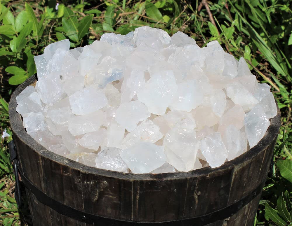 Lot en Vrac de 1/4 Livre de Cristaux d'opale Girasol Bruts naturels (Quartz de Roche Brut, 4 oz) Crystal Specimen
