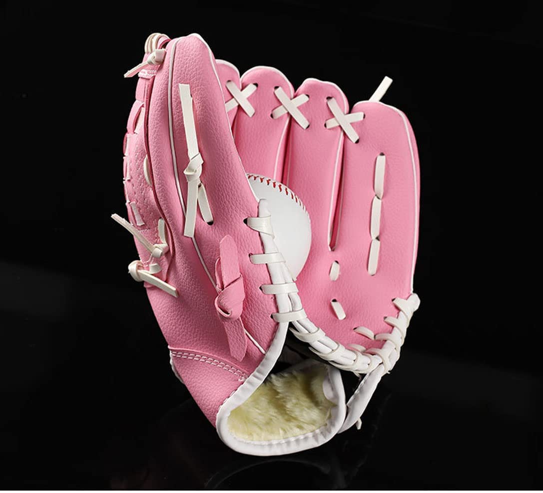 9.5/10.5/11.5/12.5inches Thicken Infield Pitcher Baseball Gloves Softball Gloves Children Teenagers Adults Full Baseball Gloves