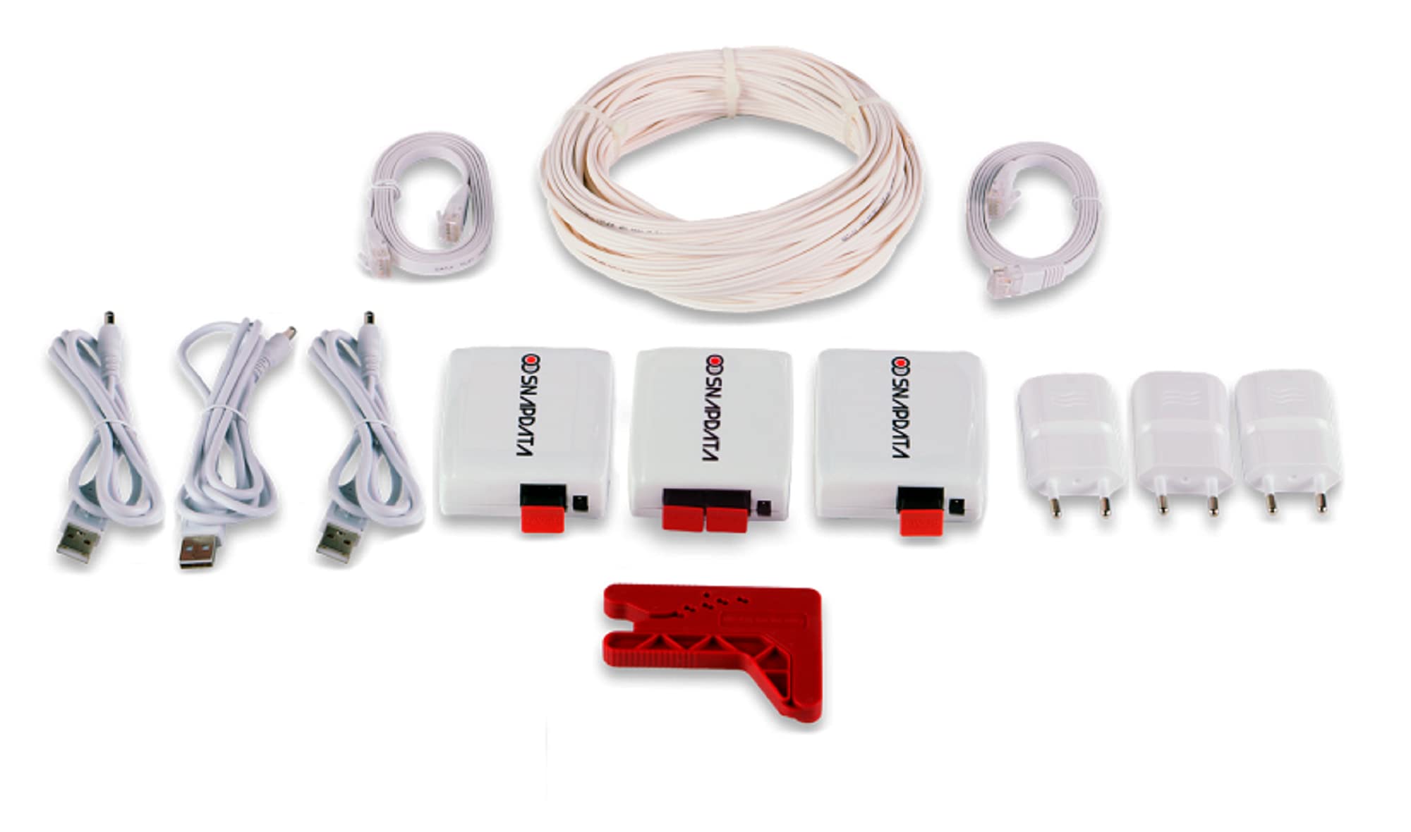 ACTELSER Kit Duplex de Fibra Óptica Plástica Snap Data (40 Metros)
