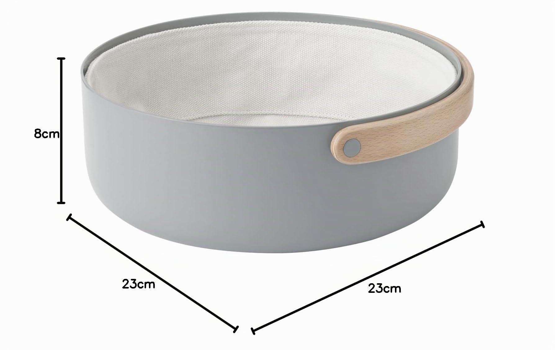 Stelton Emma Brotkorb grey/grau D 23 cm