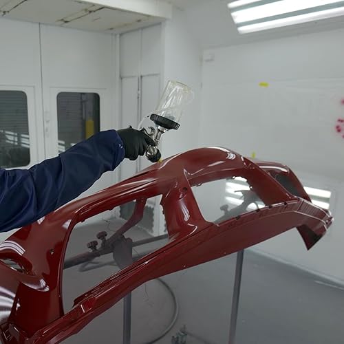 Miniatura 4 de Apollo HVLP - Pistola de pulverización de revestimiento transparente de alimentación por gravedad resistente con taza de gravedad de 600 cc para