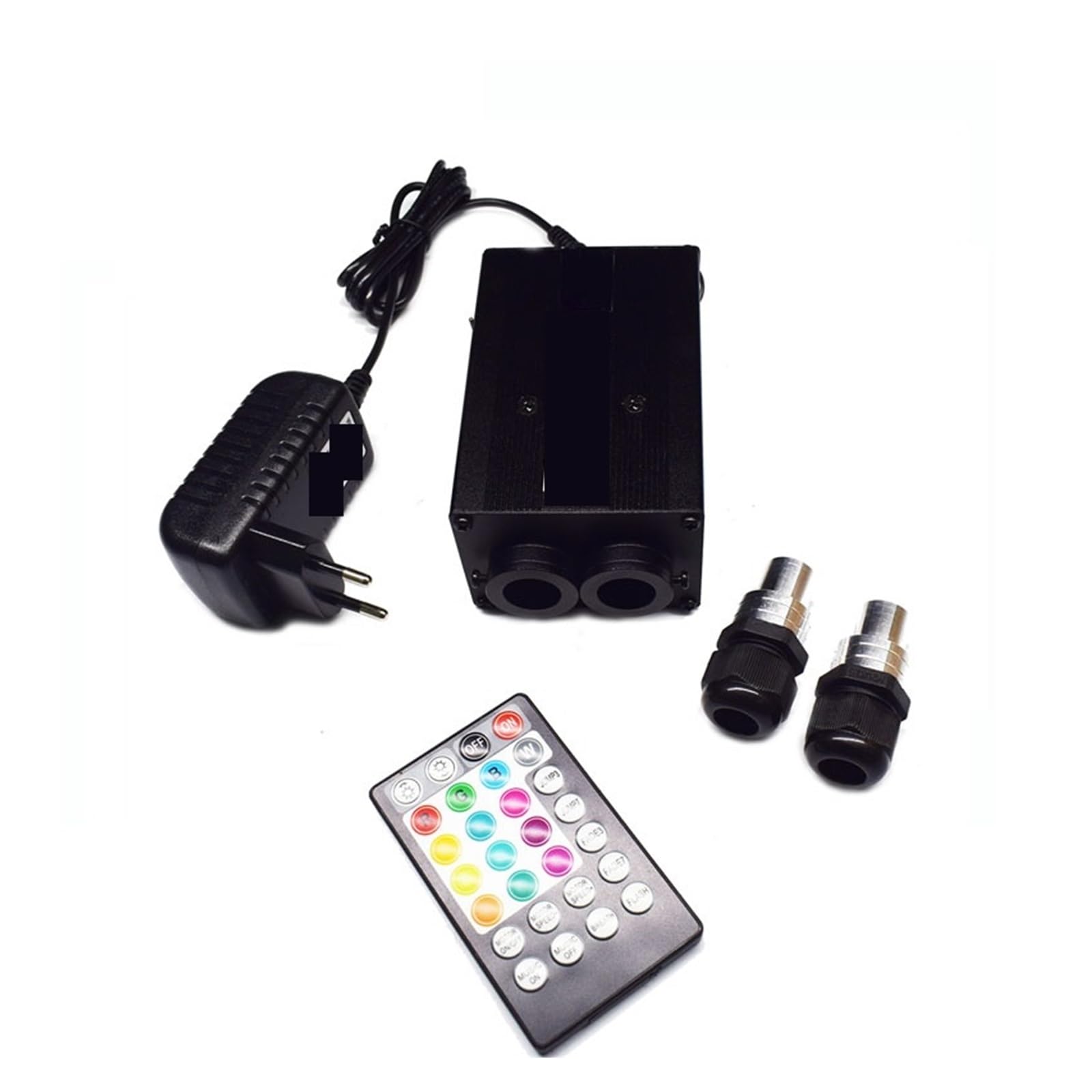 Oświetlenie wnętrza samochodu LED, Zestaw oświetlenia sufitowego APP 12W RGBW, silnik LED z kablem światłowodowym do światła światłowodowego Starry Sky w samochodzie Światła nastrojowe w samochodzie (