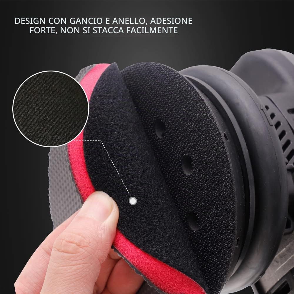 SPTA Clay Bar Pad, 1 disco clay bar da 150 mm e 1 applicatore manuale da 150 mm, per la pulizia Magic Car Pad Cleaning, riutilizzabile e lavabile