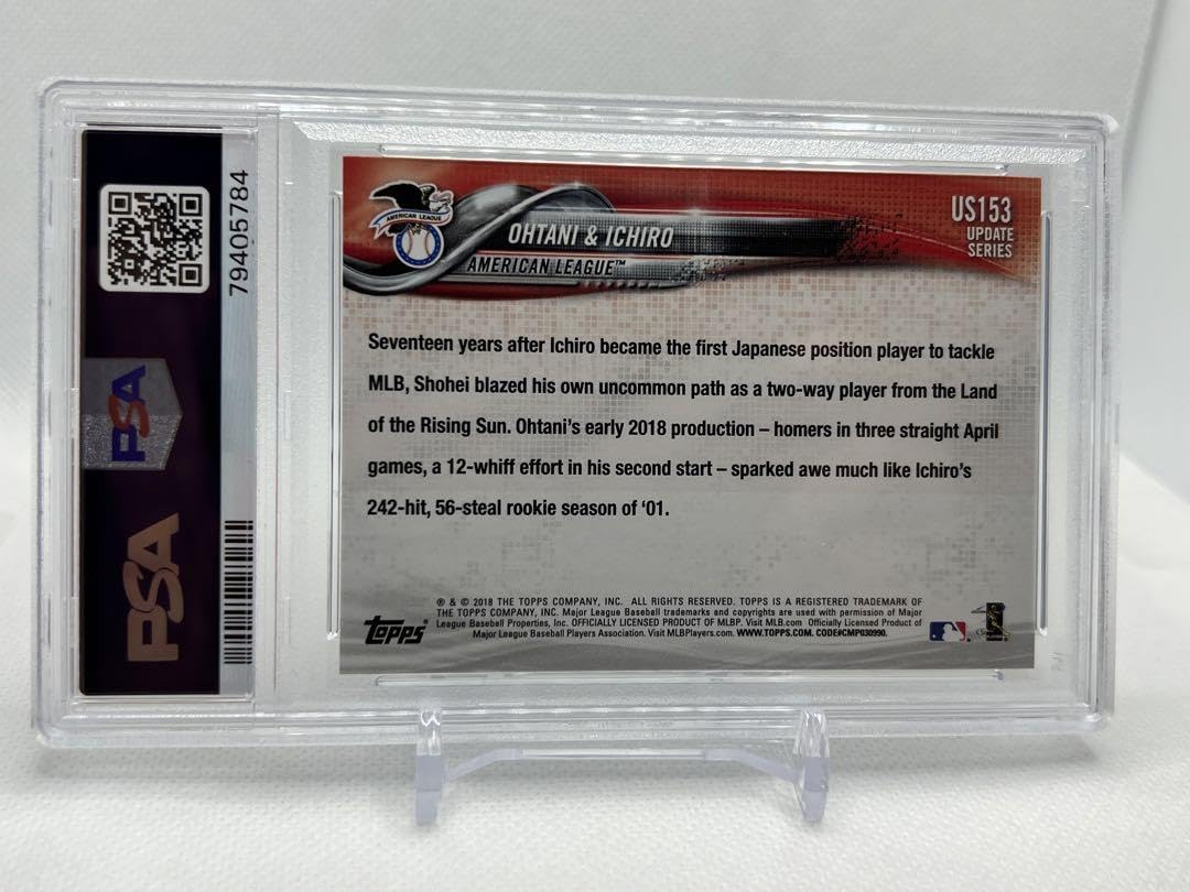 Amazon.co.jp: 2018 Topps Update PSA 10 RC 大谷翔平 イチロー