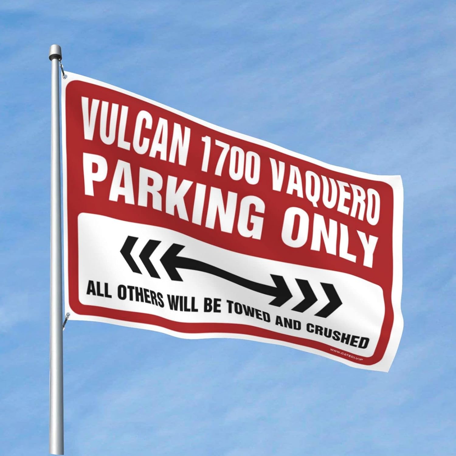Dorm Room Flags For Guys Vulcan 1700 Vaquero Parking Only Flag Restroom Decor Cool Flags For College Dorm (Size : 120X180CM)