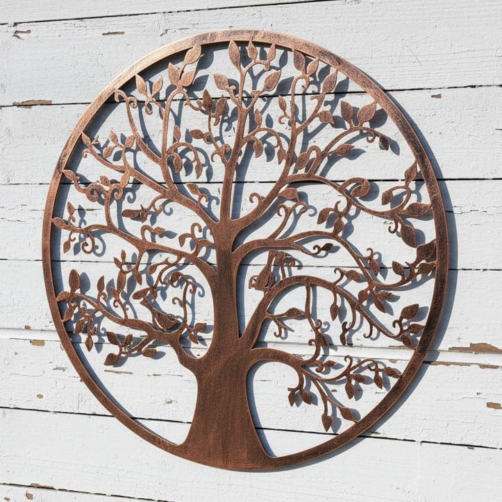 Wall art indoor or ourtdoor garden 40cm (Bronze tree of life without roots 40cm)