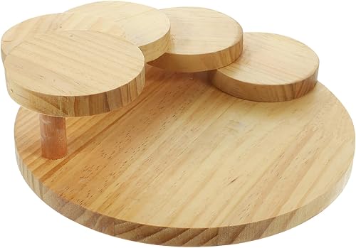 Miniatura 9 de Luxshiny Bandeja de sushi para servir sushi de madera japonesa, plato de carne, plato de sushi japonés, escaleras, plato de carne, plato de sushi