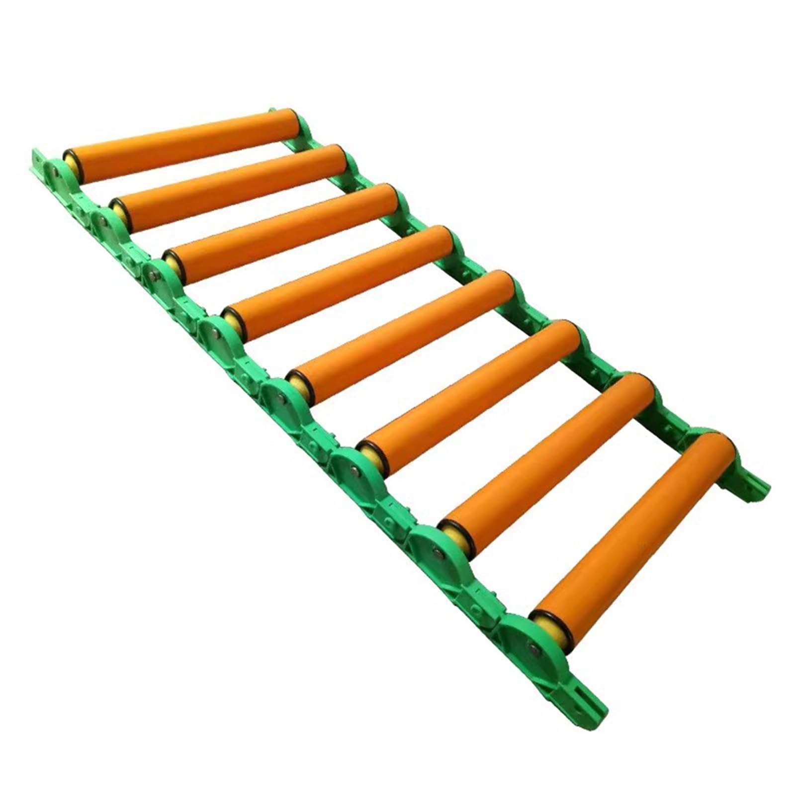 Kit de cinta transportadora industrial de PVC, transportador de rodillos extensible, transportador recto de doble rodillo no alimentado para almacenes y fábricas (100 x 50 cm)