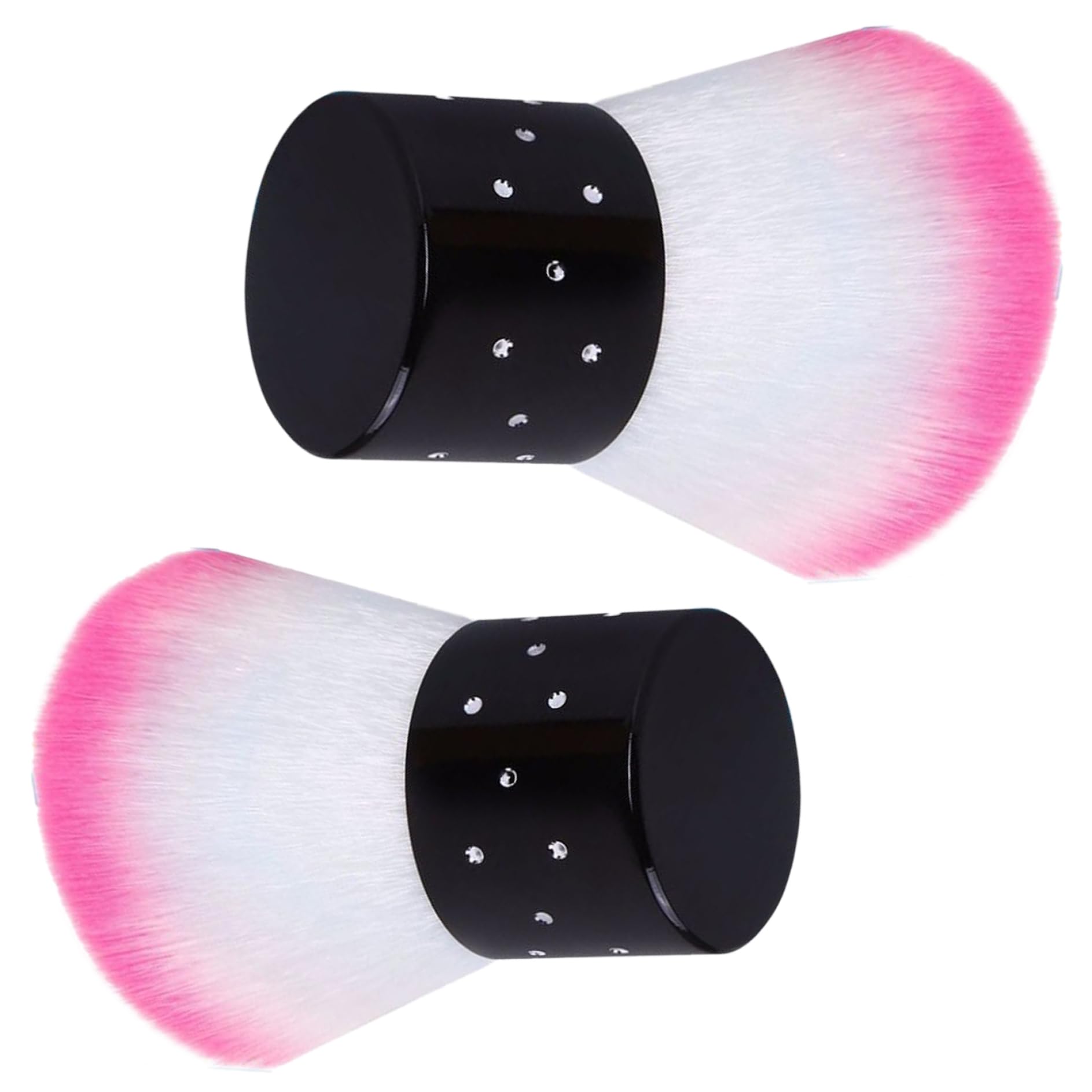2 pennelli per polvere per unghie, testina per polvere fine morbida e confortevole per unghie, nail art da 1, 6x2, 5 pollici, spolverino facile da usare per spolverino per trucco da donna