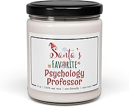 Santa's Favorite Psychology Professor Candle - Christmas Gifts for Psychology Instructor Psychology Educator Employee Party Decor - Xmas, New Year - Cinnamon Vanilla Scent, 9oz