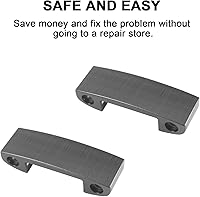 Vista 7 de Repuesto de diadema y bisagra para auriculares Beats Studio Pro, kit de reparación de accesorios duraderos (negro)