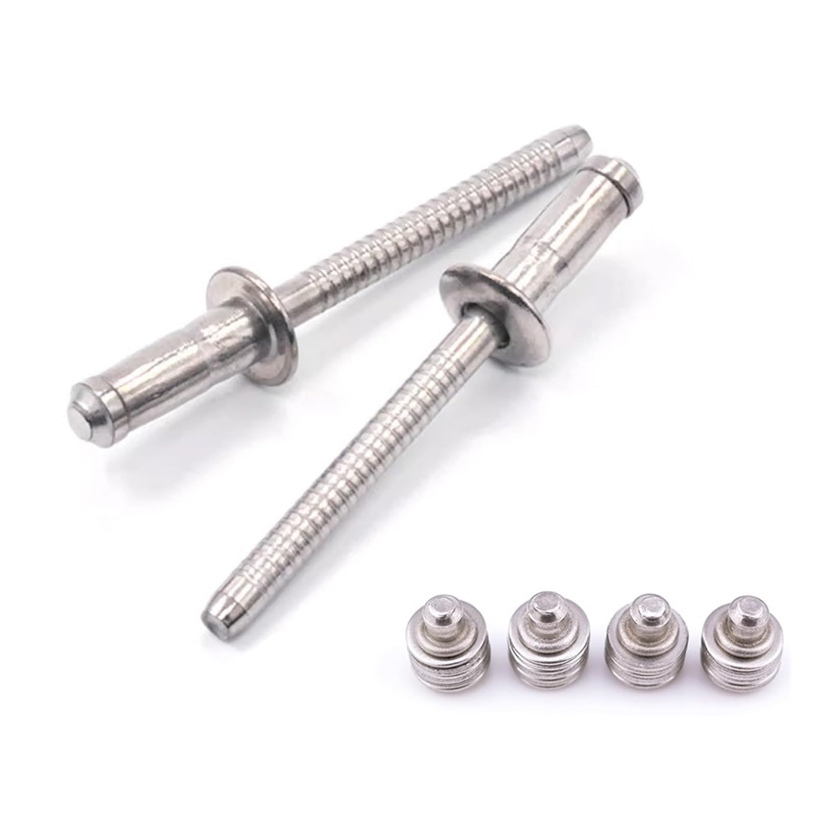 200 Pezzi Rivetti In Alluminio Pesante Rivettatrice Set A Mano - Foto 3