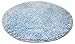 Produktbild Resibano Badteppich Rund, 65cm Durchmesser, 15mm Flor, Rutschhemmend, Badvorleger, Bettvorleger (Hellblau)