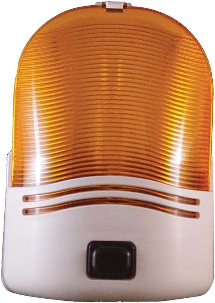 007-30SAP Porch Light with White Amber Lens and Switch