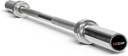 CAP Barbell 2-Inch Olympic Barbell Bars  5 ft, 6 ft, & 7 ft  Multiple Options