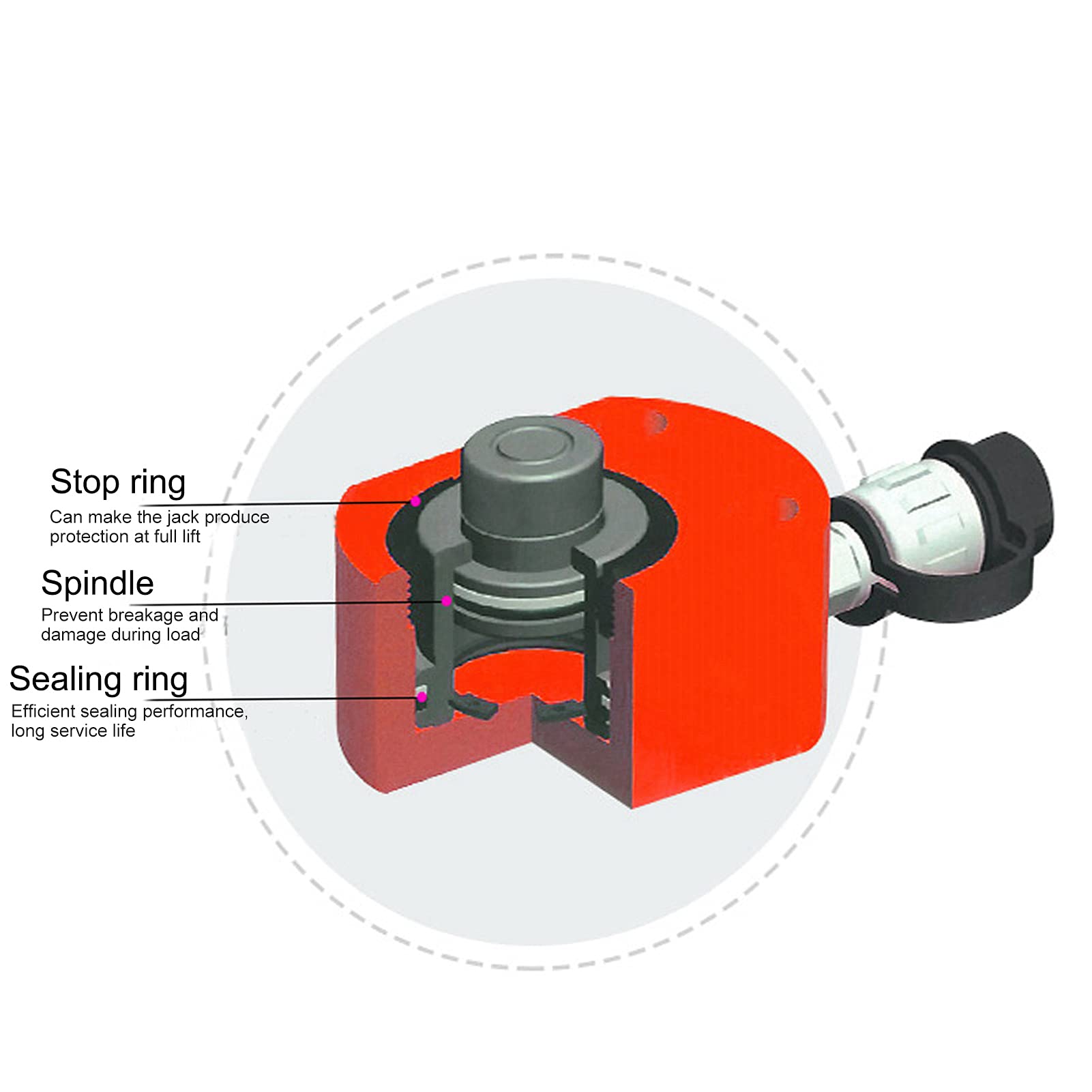 Cilindro Hidráulico, Material de Acero 45#, Capacidad de Carga Duradera de 14t para Aplicaciones de Energía y Construcción Naval