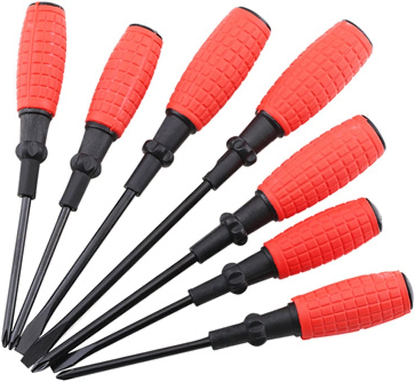 Screwdriver Screw Driver Set, Chrome-Vanadium Blades W/Magnetic Tips and Plastic Grips
