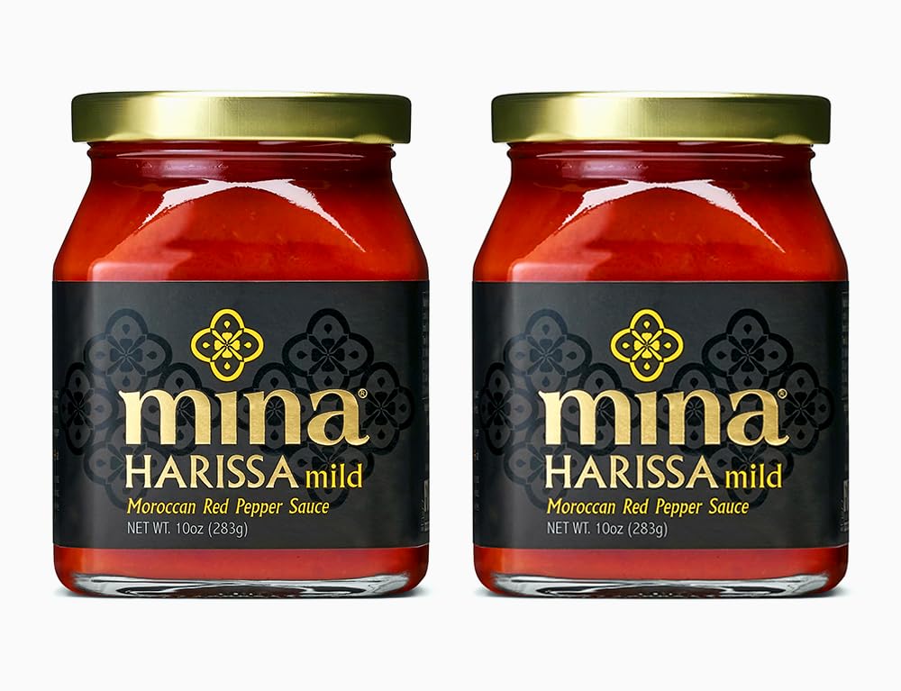 Mina Harissa Mild Sauce, Homestyle Moroccan Red Pepper Harissa