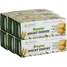 SDPMart Barnyard Millet Cookies | Pack of 6 | 3.53 oz 100g each | No Sugar | No Maida | Native Variety |