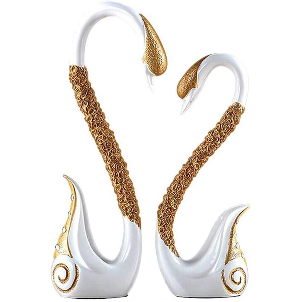WSJTT Desktop Double Swan Decoration