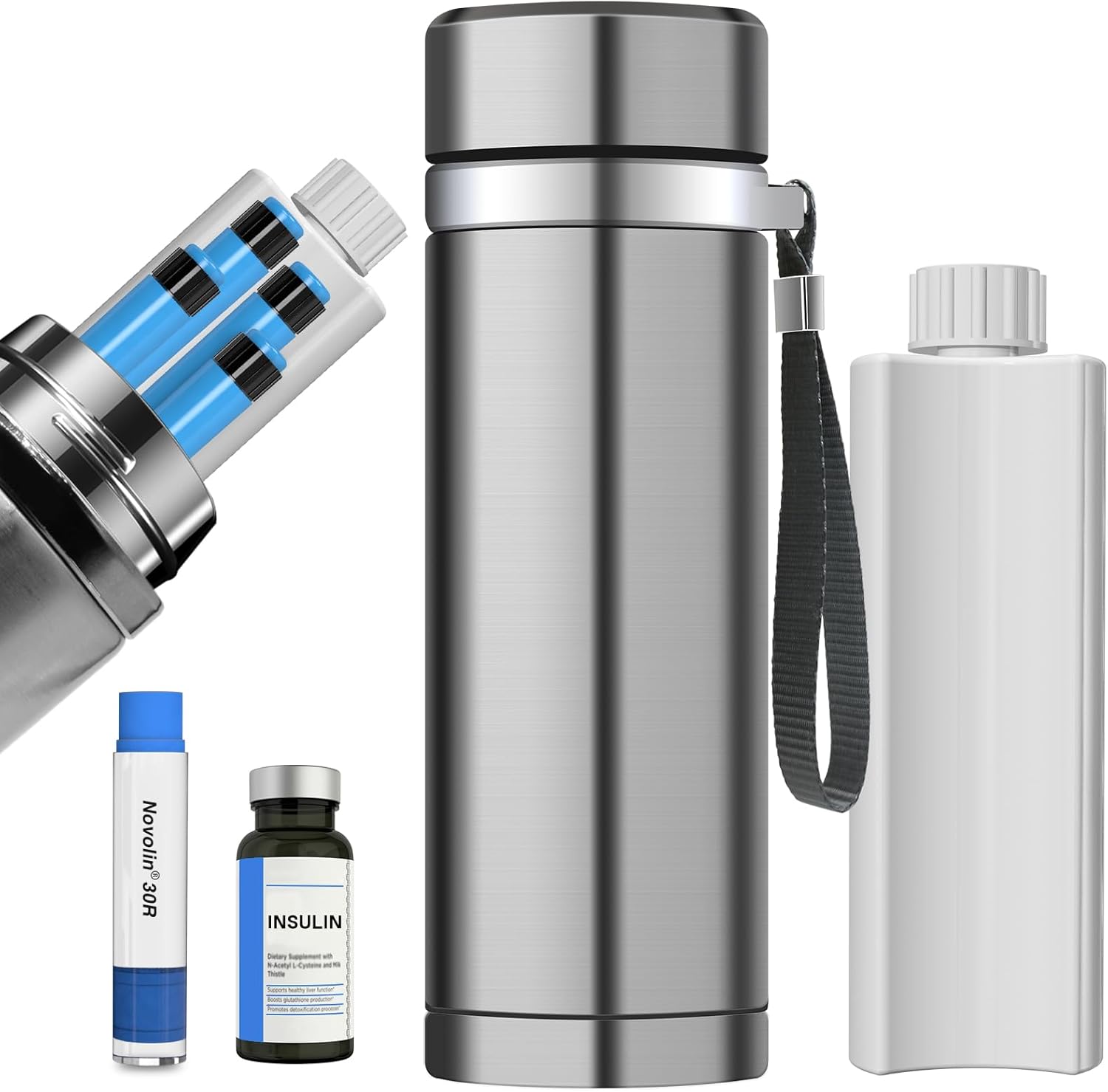 48H Insulin Pens Cooler Medical Carrying Case Insulated TSA