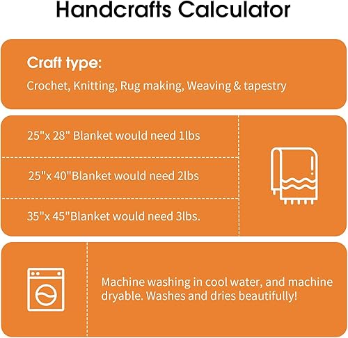 Miniatura 9 de Paquete de 8 hilos gruesos para tejer a ganchillo, hilo de felpilla esponjoso naranja, hilo de felpa suave voluminoso, hilo gigante grueso y mullido