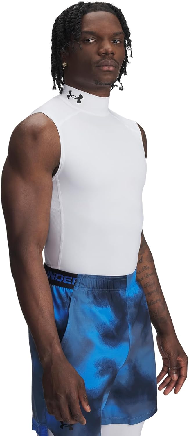 Under Armour Mens HeatGear Armour Compression Mock Sleeveless - Image 2