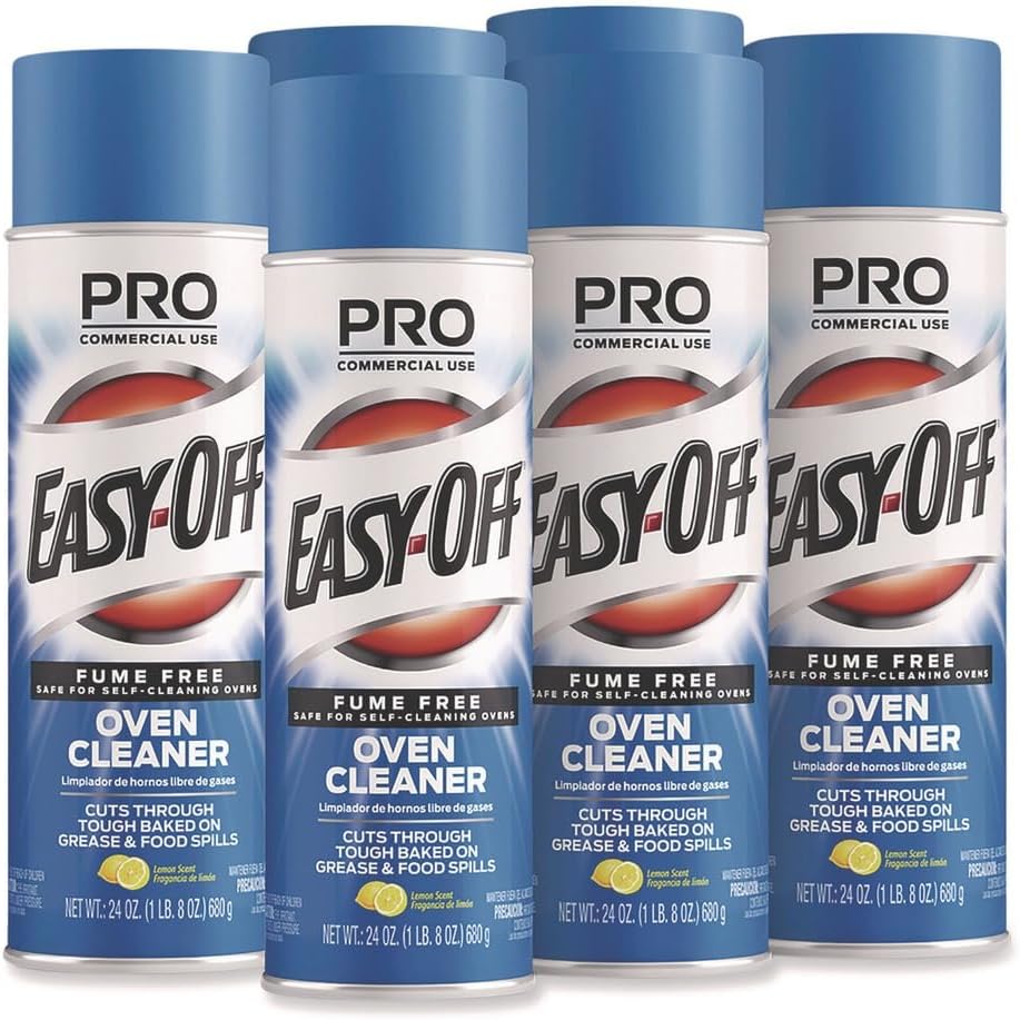 Fume Free Max Oven Cleaner, Foam, Lemon, 24 Oz Aerosol Spray, 6/carton