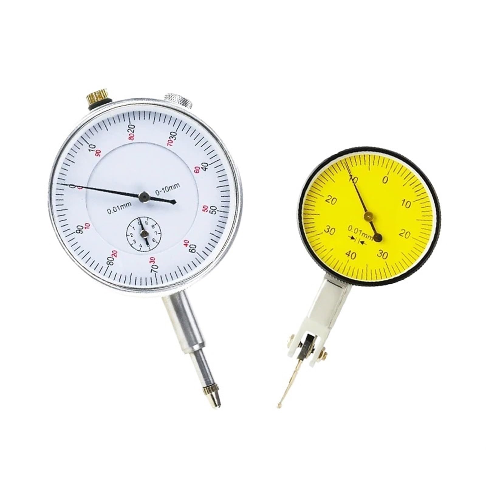 Indicatore comparatore di precisione da 0,01 mm Misuratore da 0-10 mm Indicatore di risoluzione preciso da 0,01 mm Indicatore di misurazione Strumento Strumento Comparatore(0-10mm)