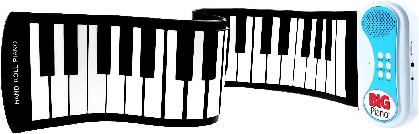 Flexible Roll Up Folding Portable Piano - 49 Keys - BIG Piano Finger Edition