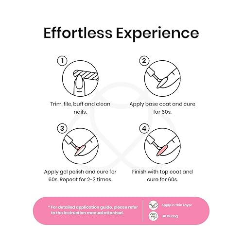 Miniatura 150 de Vishine Esmalte de uñas de gel blanco transparente lechoso de 0.5 fl oz, esmalte de gel UV LED, color nude lechoso para el hogar, manicura, barniz