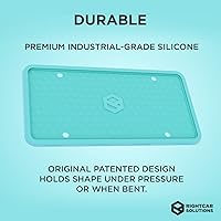 Vista 2 de Rightcar Solutions Marco de matrícula de silicona El marco original de matrícula de automóvil de silicona de grado premium A prueba de óxido, a