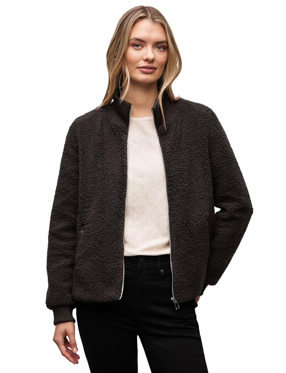 Street One Damen Teddy-Jacke mit Details