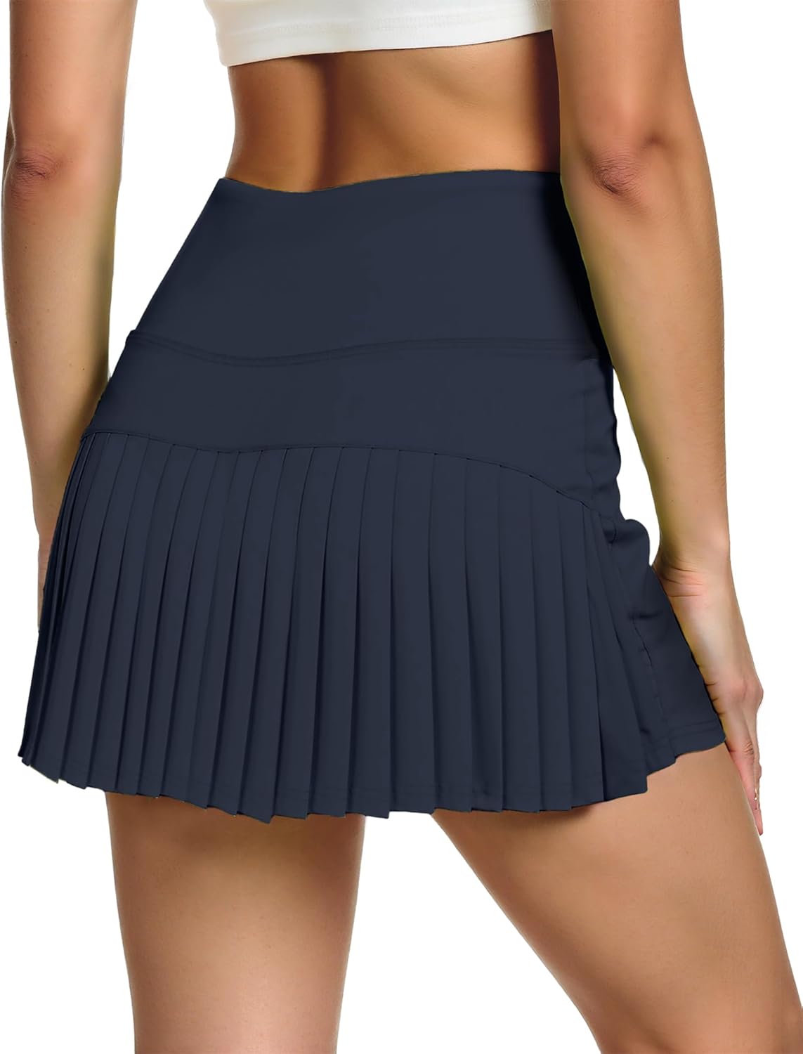 Buauty Pleated Tennis Skirts with Pocket High Waisted Athletic Golf Skorts for Pickleball Lightweight Workout Outfits