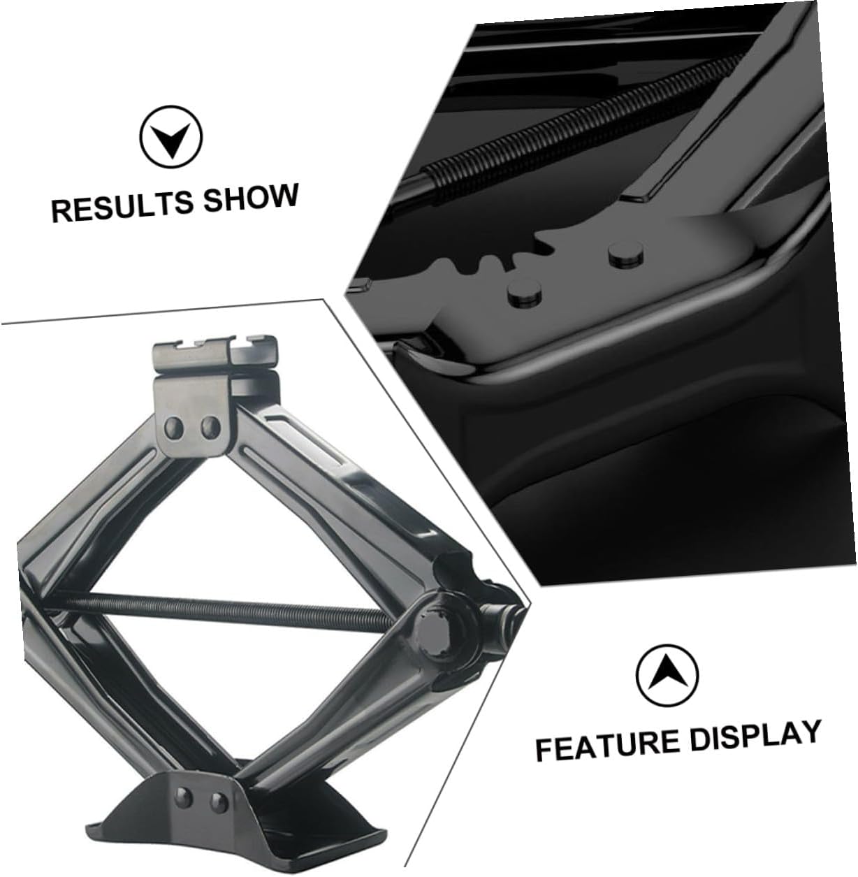 Luxshiny 5 Ton Hand Crank Scissor Jack Auto Repair Tool Portable Tire Lift for Car SUV Emergency Maintenance with Random Handle Color Random Color