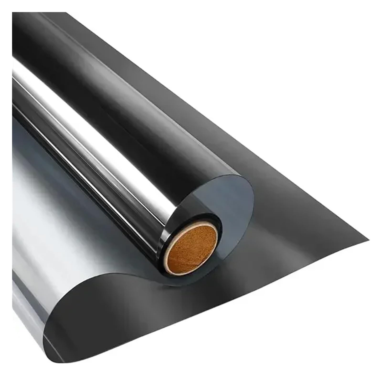 Window Privacy Film One Way Daytime Static Cling Sun Blocking Anti Reflective Tint For Home And Office For Windows(Black-Silver,55x200cm)